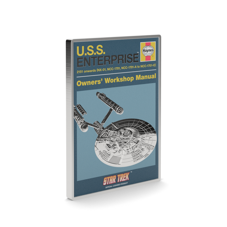 2025 $2 Star Trek: U.S.S. Enterprise NCC-01 Owner Manual - Pure Silver Coin