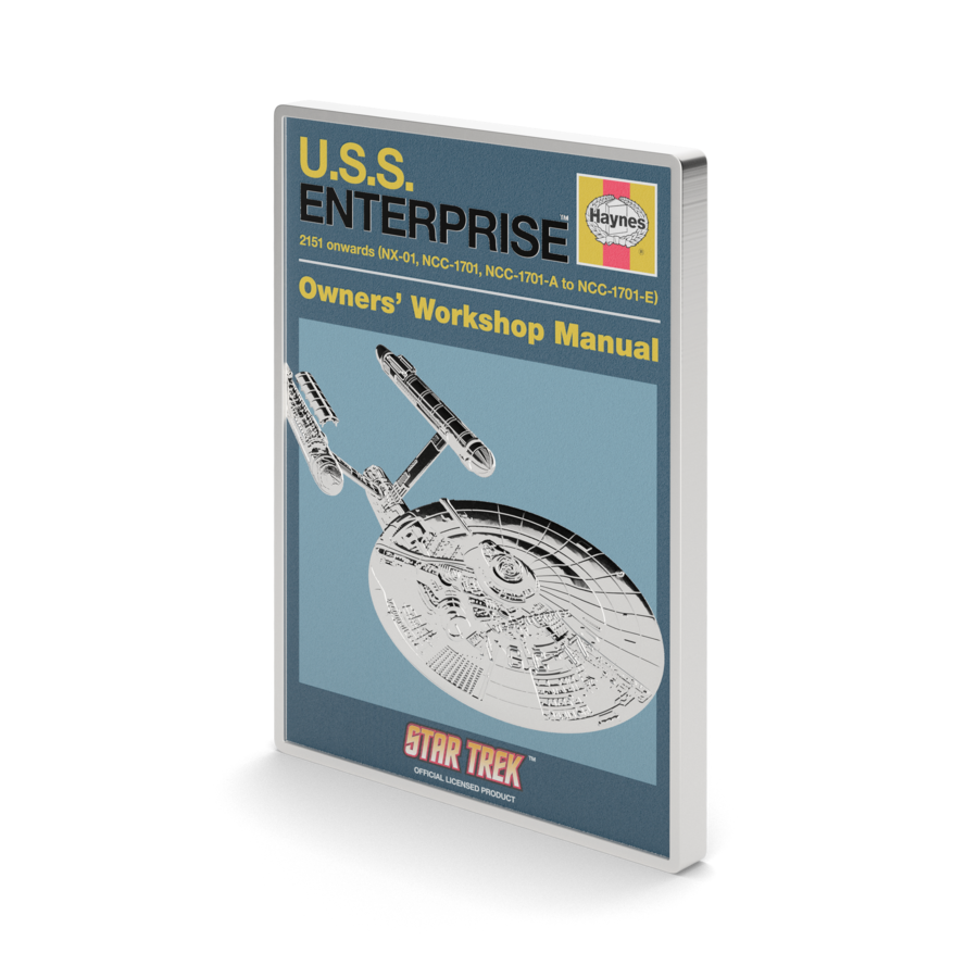 2025 $2 Star Trek: U.S.S. Enterprise NCC-01 Owner Manual - Pure Silver Coin