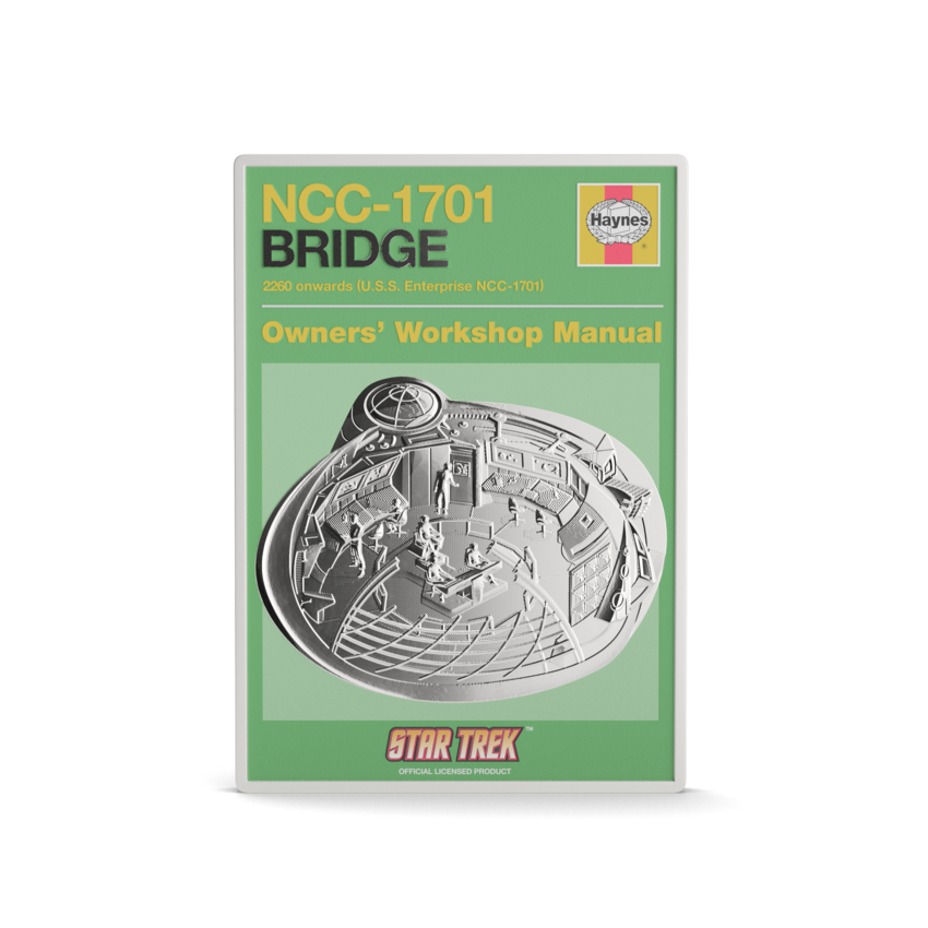 2025 $2 Star Trek: U.S.S. Enterprise NCC 1701 Bridge Owner Manual - Pure Silver Coin