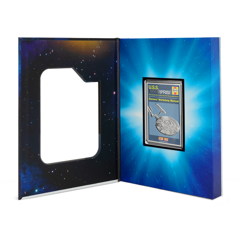 2025 $2 Star Trek: U.S.S. Enterprise NCC-01 Owner Manual - Pure Silver Coin