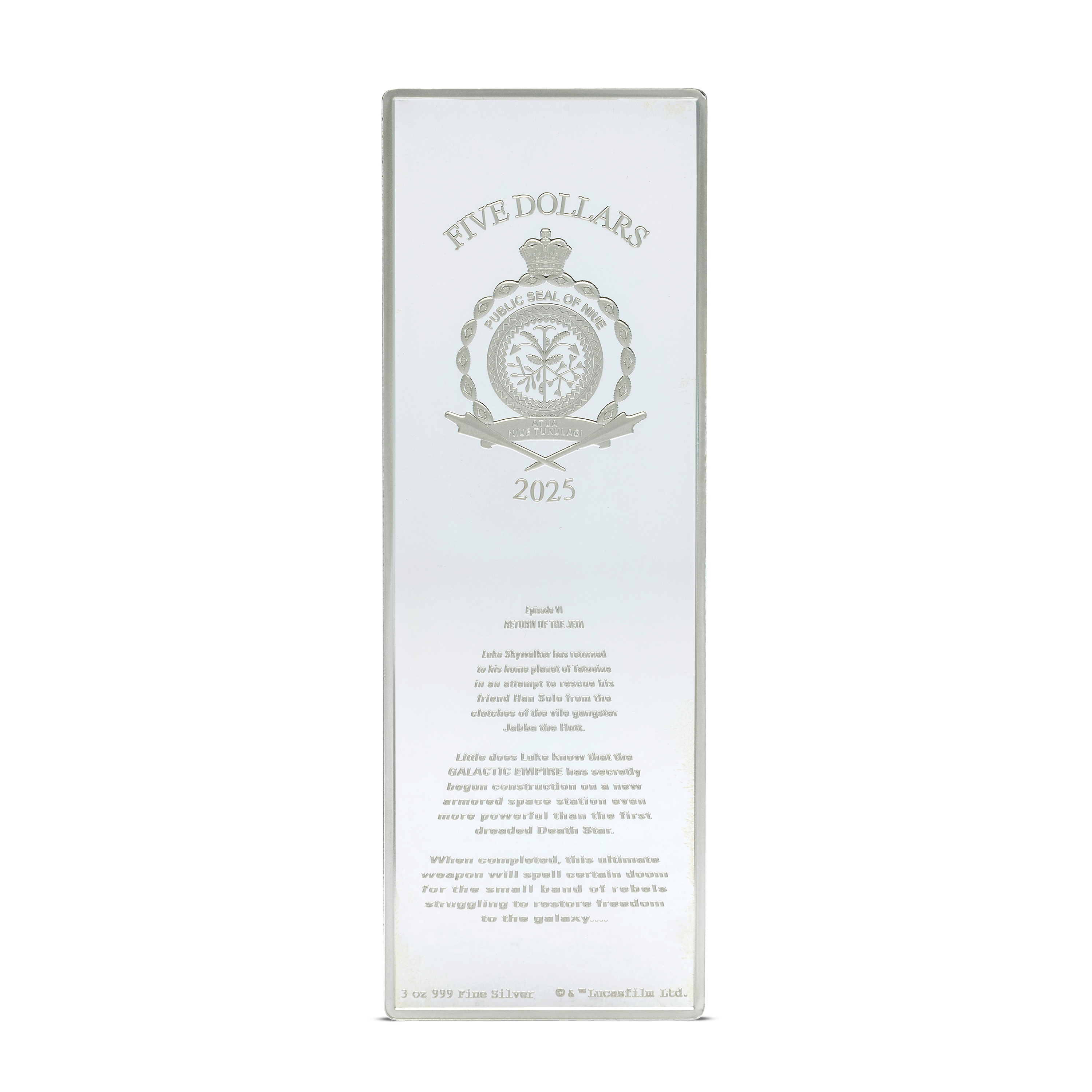 2025 $5 Star Wars™ Return of the Jedi™ Pure Silver Poster Coin