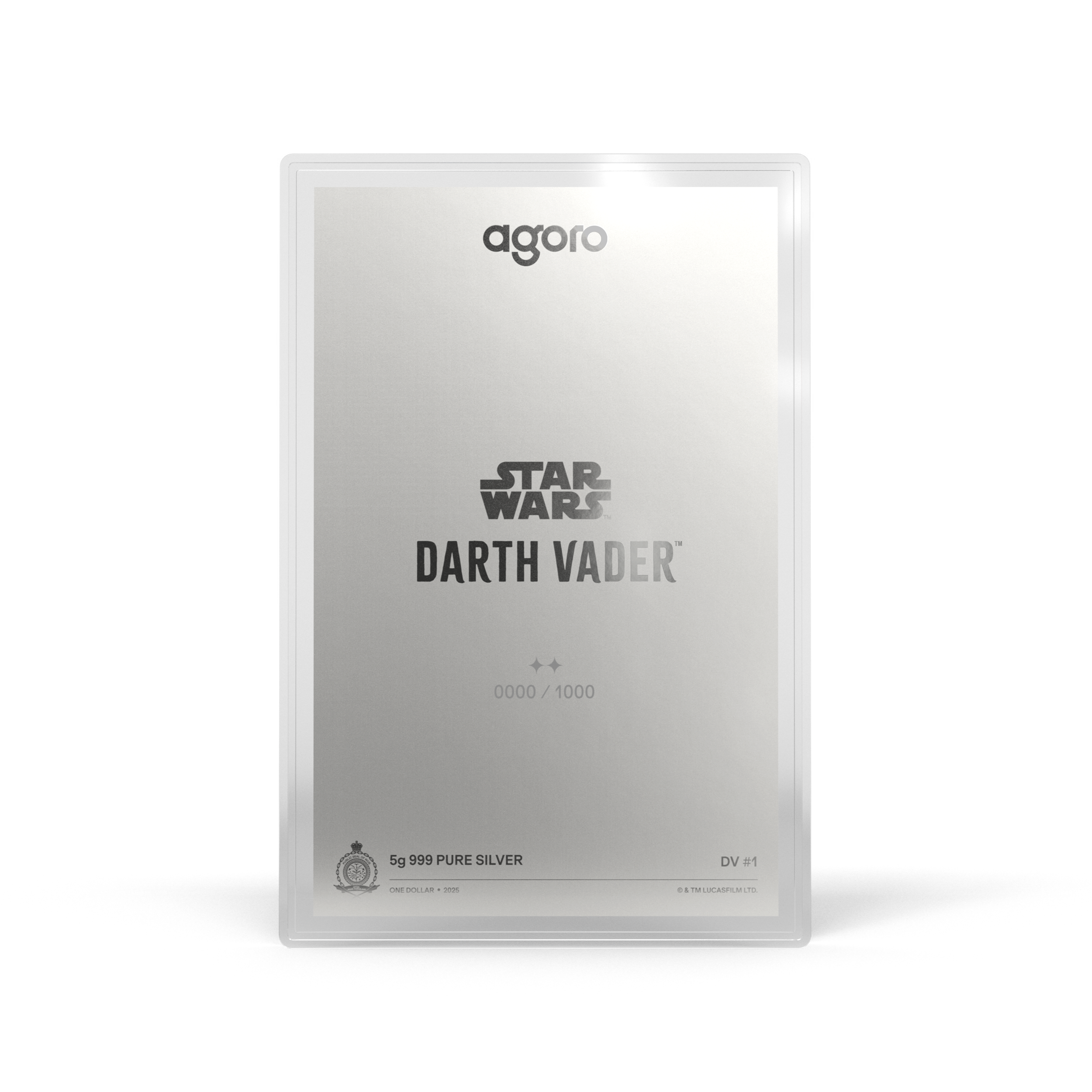 2025 $1 Star Wars™ Darth Vader - Pure Silver Foil Blind Box