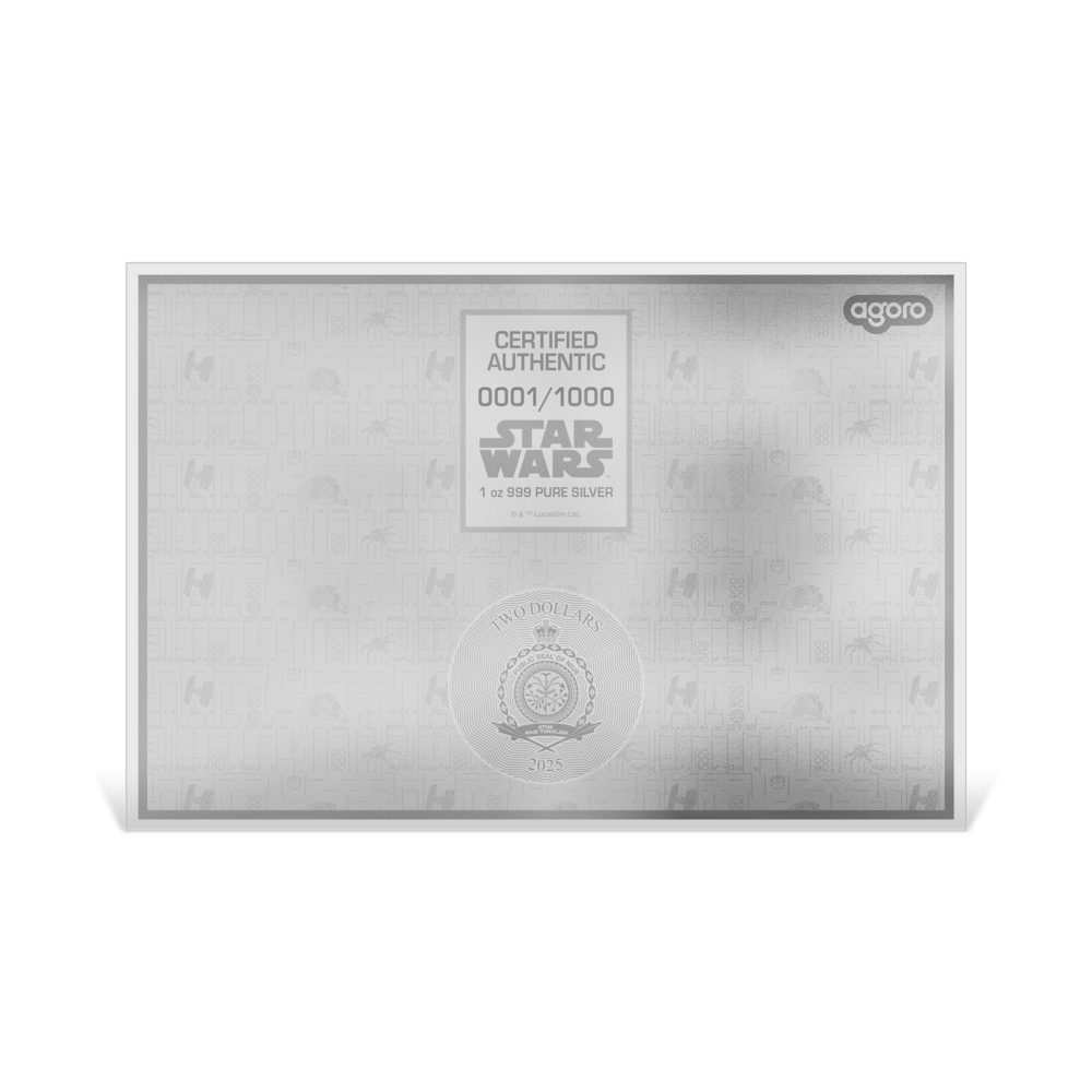 2025 $2 Star Wars™ Blueprint Series: Death Star - Pure Silver Foil