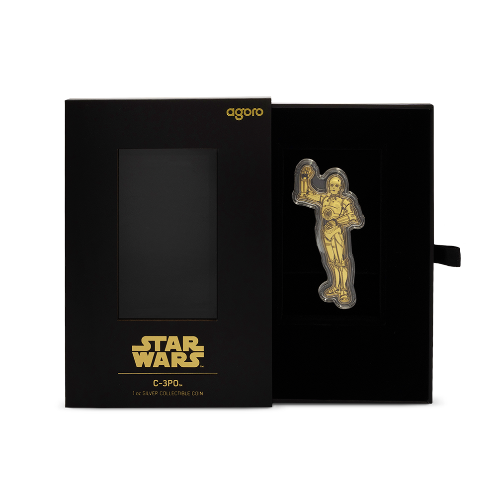 2025 $2 Star Wars™ Droid Series: C-3PO - Pure Silver Coin