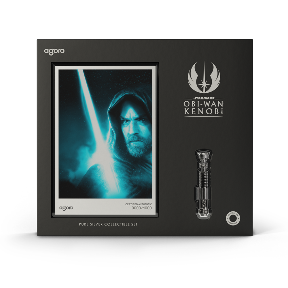 2026 $2 Star Wars Lightsaber Radiance Collection: Obi Wan Kenobi - Pure Silver Foil and Coin