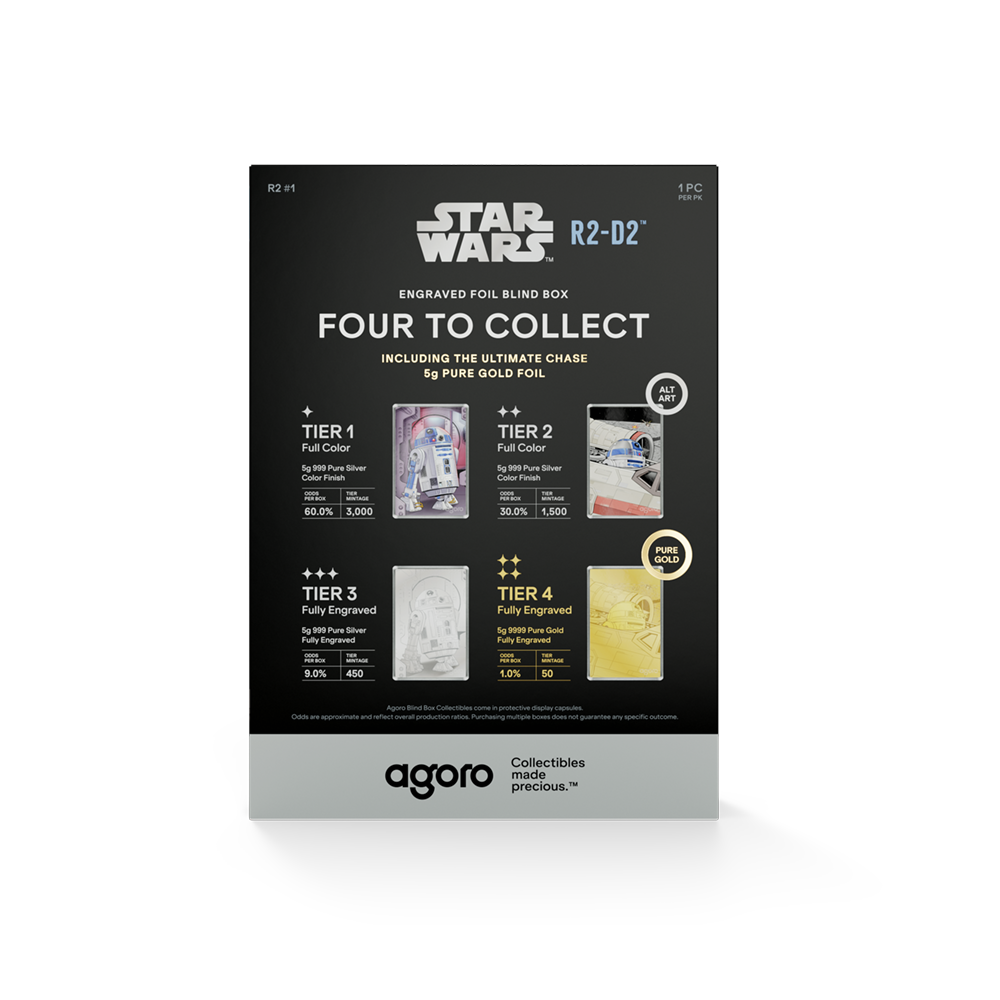 2026 $1 Star Wars: R2-D2 - Pure Silver Coin Blind Box