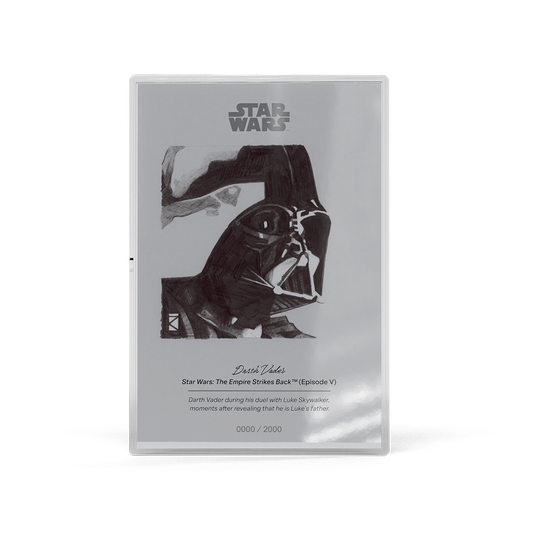 2026 $1 Star Wars Sketch Art: Darth Vader - Pure Silver Foil