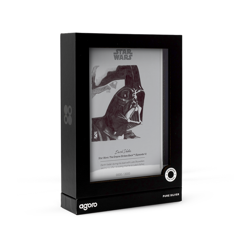 2026 $1 Star Wars Sketch Art: Darth Vader - Pure Silver Foil