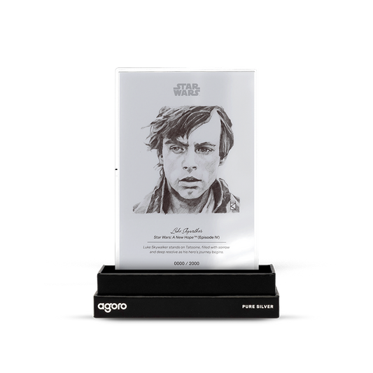 2026 $1 Star Wars Sketch Art: Luke Skywalker - Pure Silver Foil
