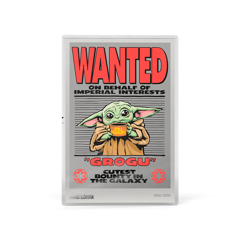 2026 $1 Star Wars The Mandalorian™ - Wanted: Grogu - Pure Silver Foil