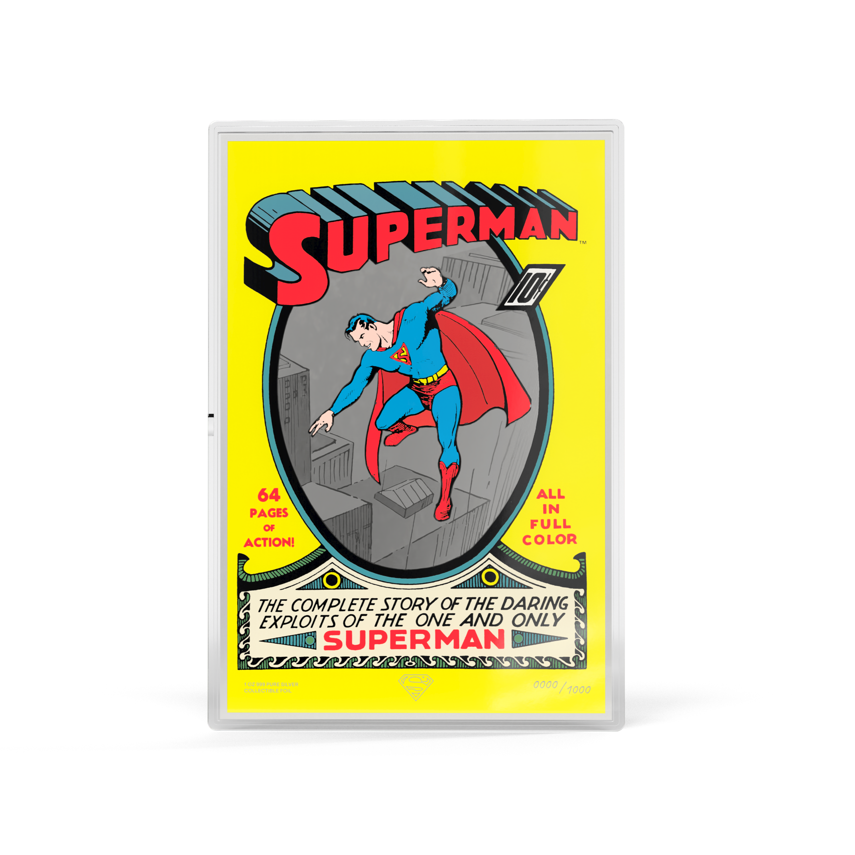 2026 $2 Superman Comic Covers Superman #1: Summer 1939 - Pure Silver Foil