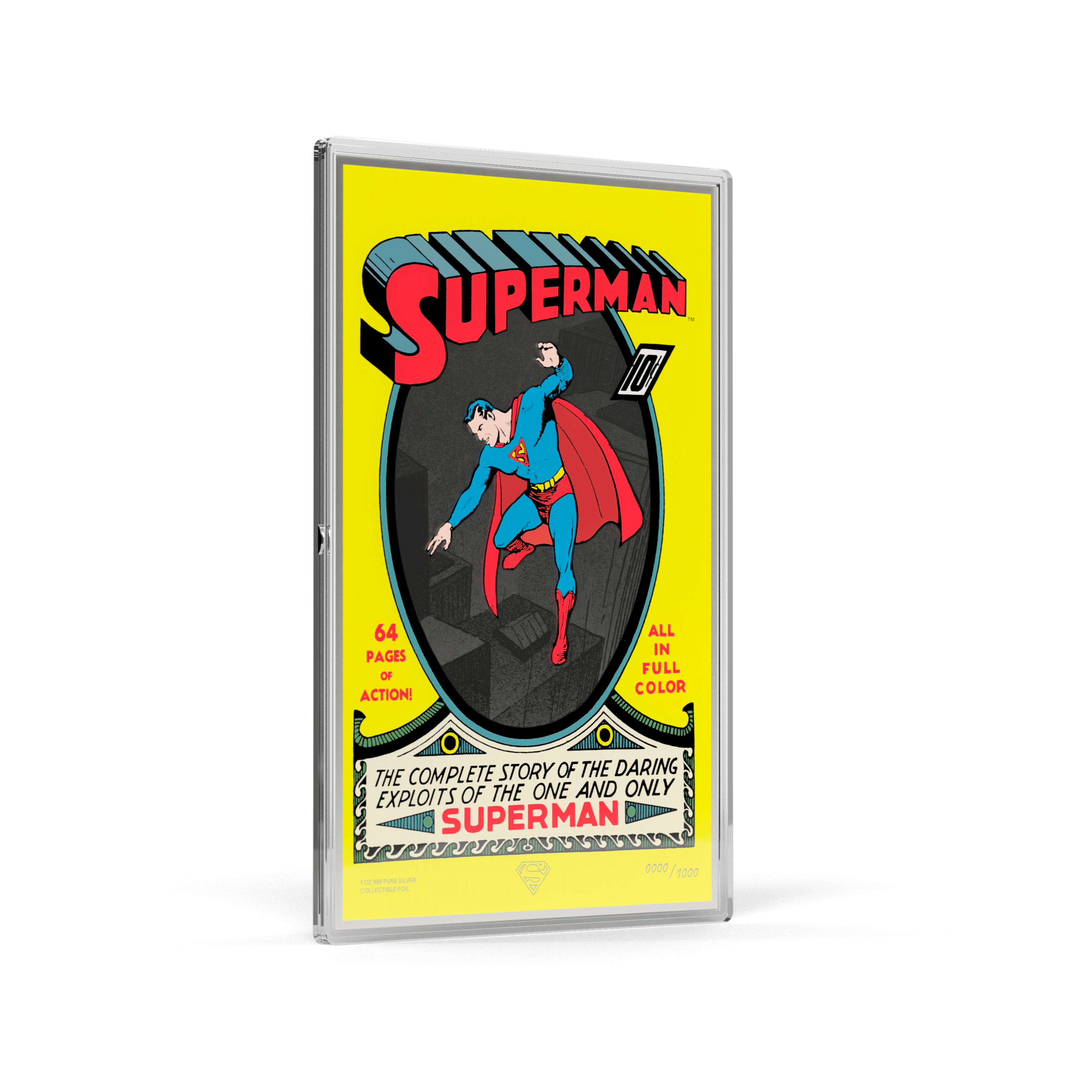 2026 $2 Superman Comic Covers Superman #1: Summer 1939 - Pure Silver Foil