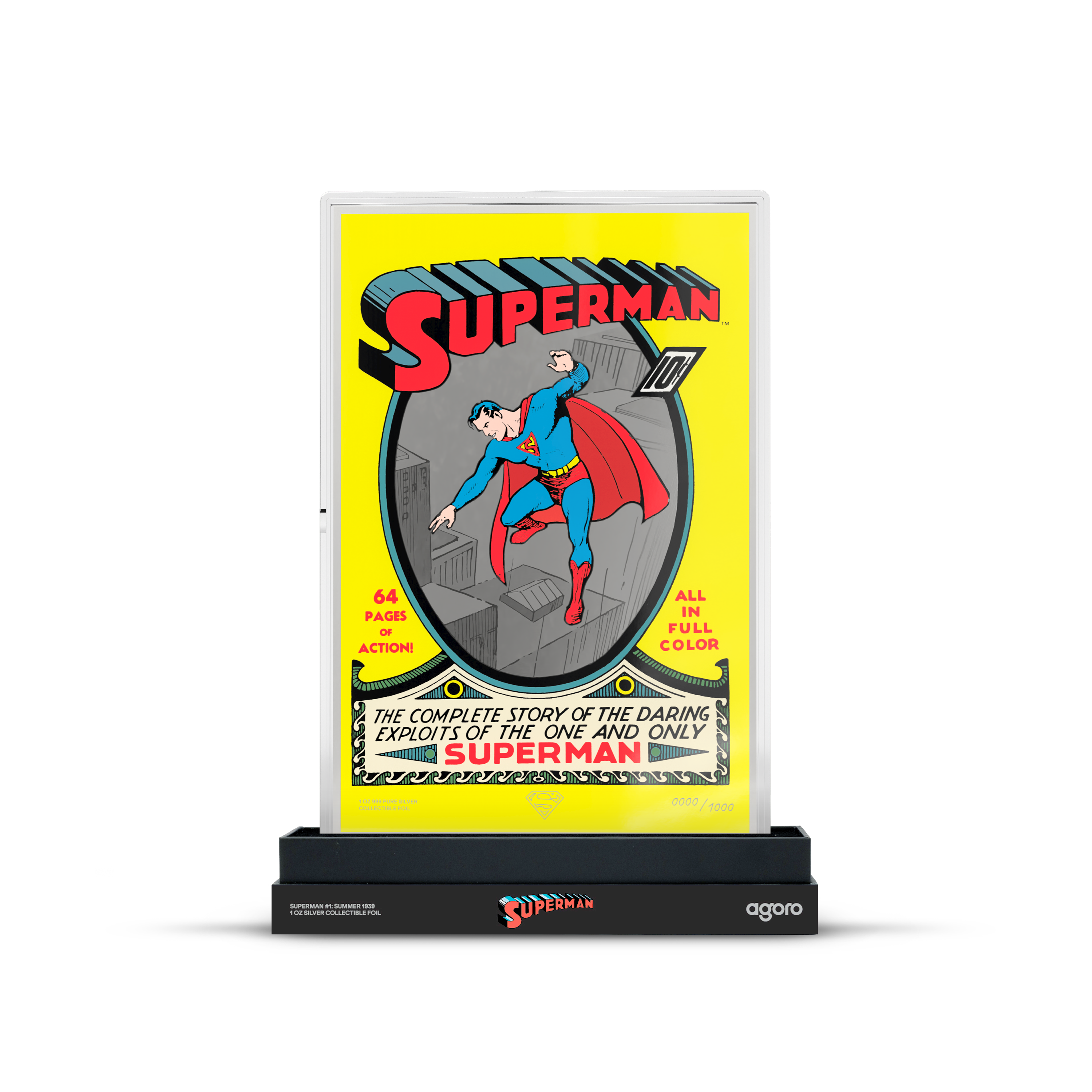 2026 $2 Superman Comic Covers Superman #1: Summer 1939 - Pure Silver Foil