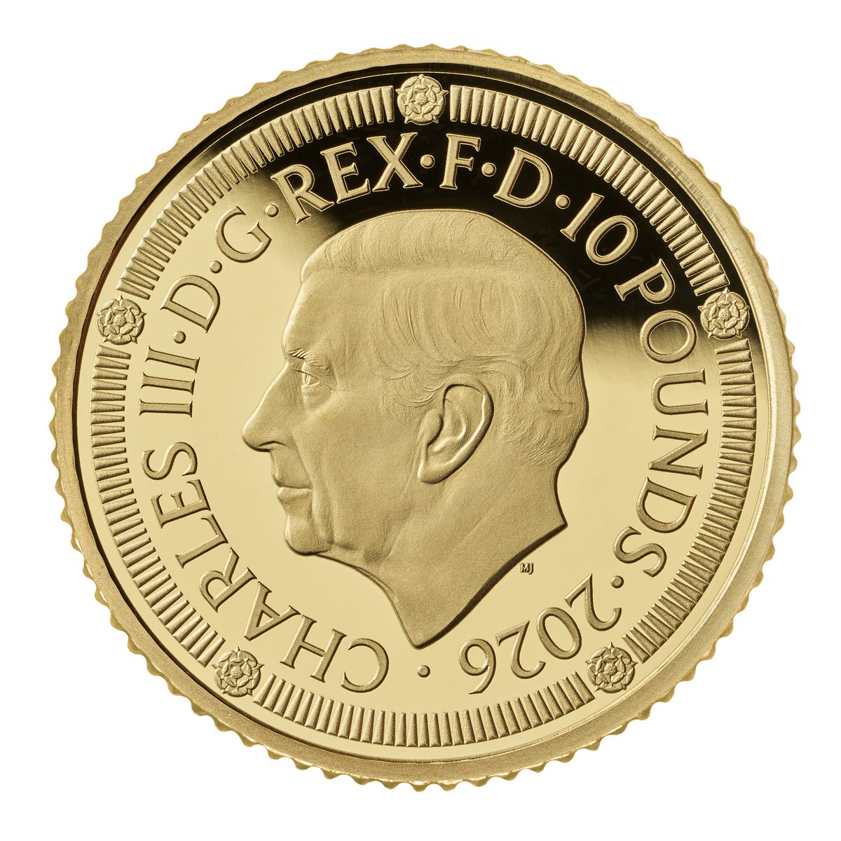 2026 10 Pounds 500 Years of the Crown - Pure Gold Coin