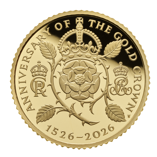 2026 10 Pounds 500 Years of the Crown - Pure Gold Coin