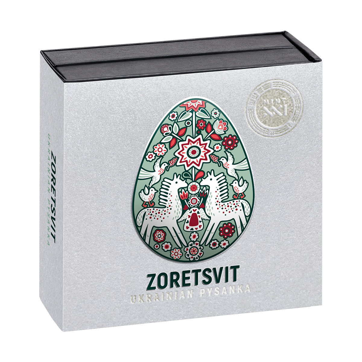 2026 5 Cedis Zoretsvit Pysanka – Pure Silver Coin