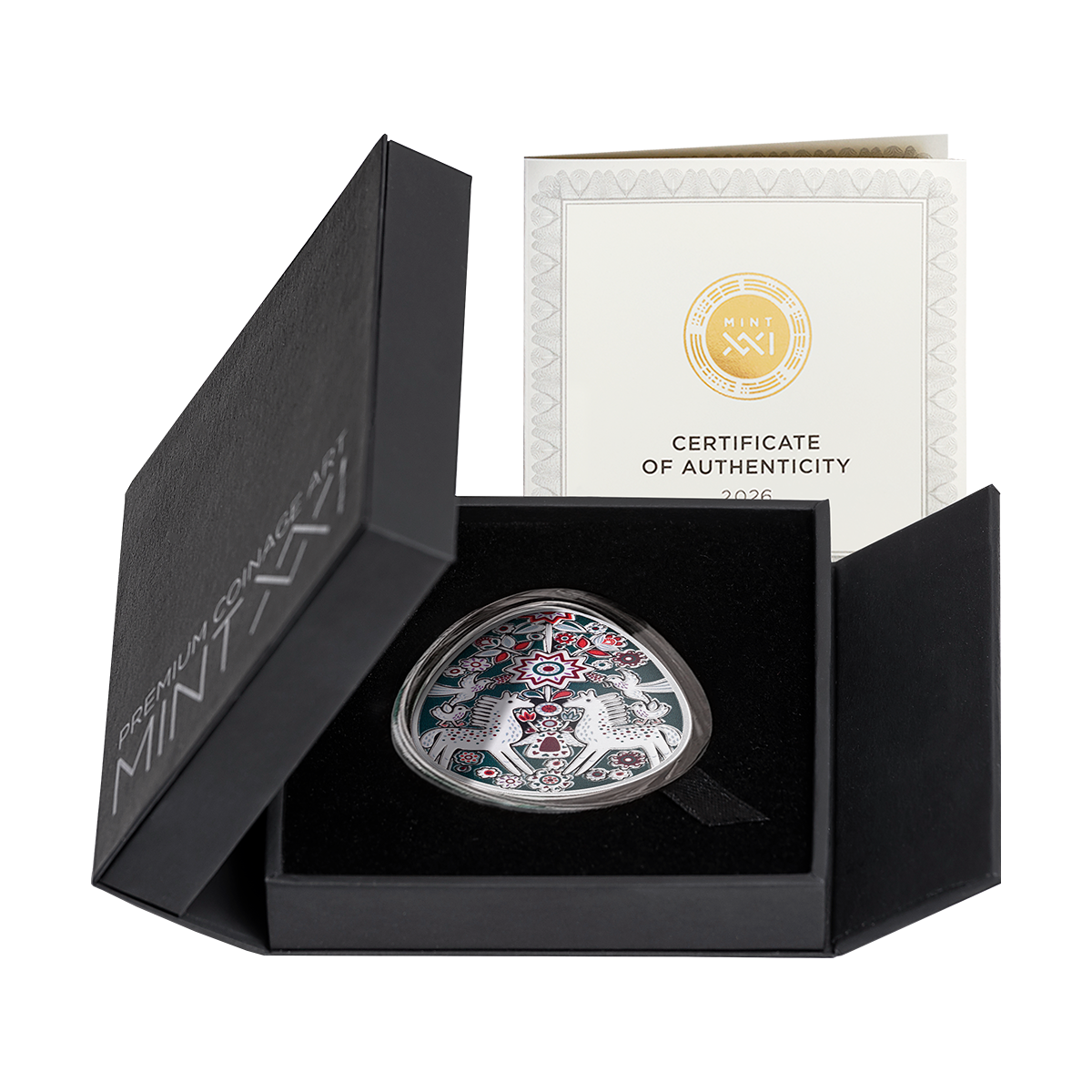 2026 5 Cedis Zoretsvit Pysanka – Pure Silver Coin