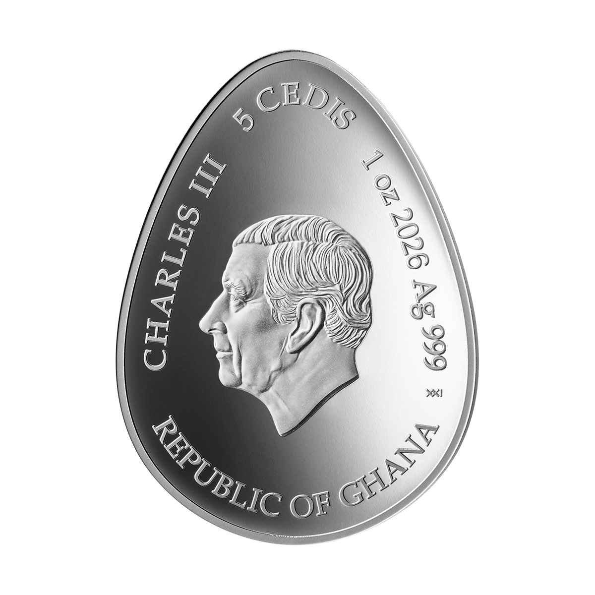 2026 5 Cedis Zoretsvit Pysanka – Pure Silver Coin