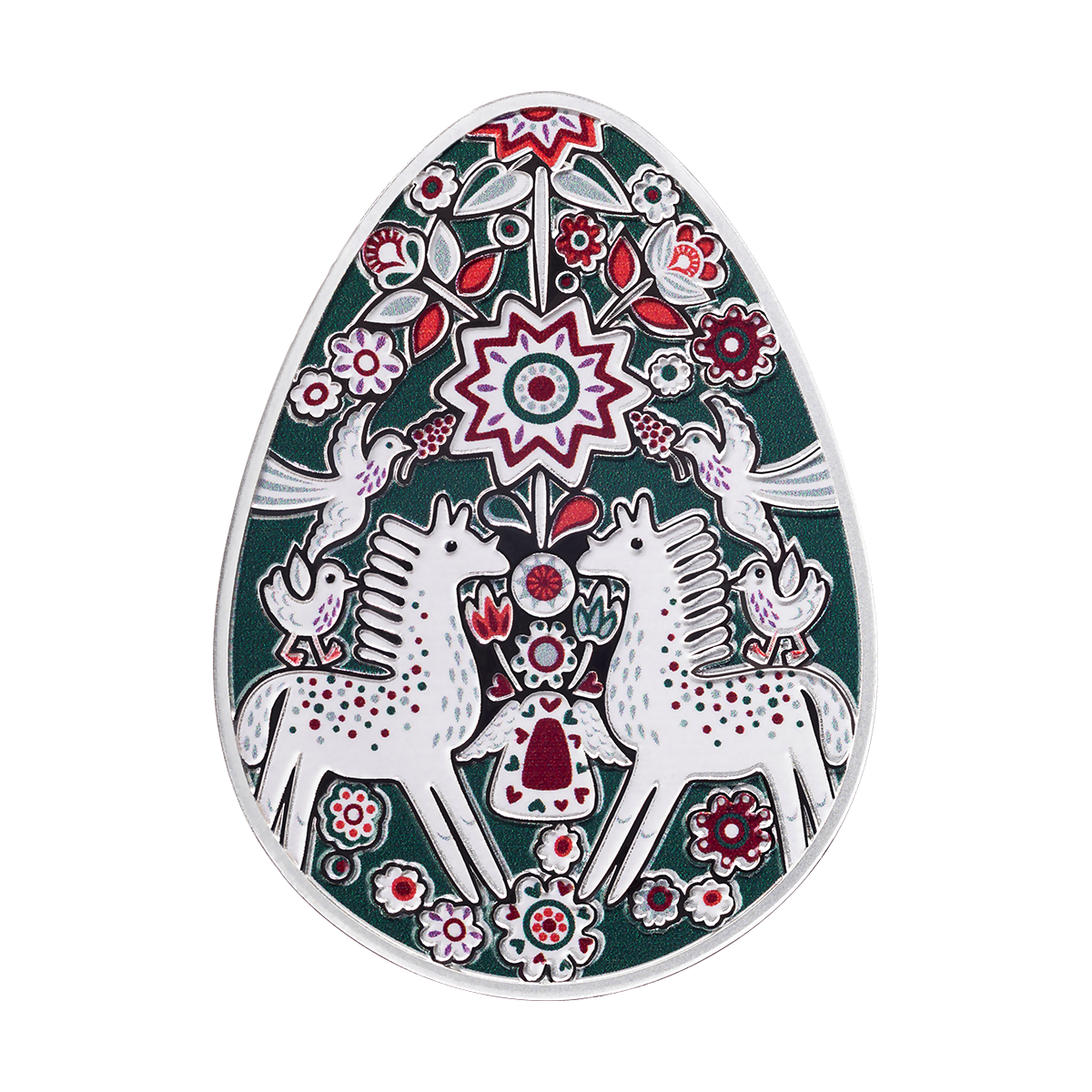 2026 5 Cedis Zoretsvit Pysanka – Pure Silver Coin