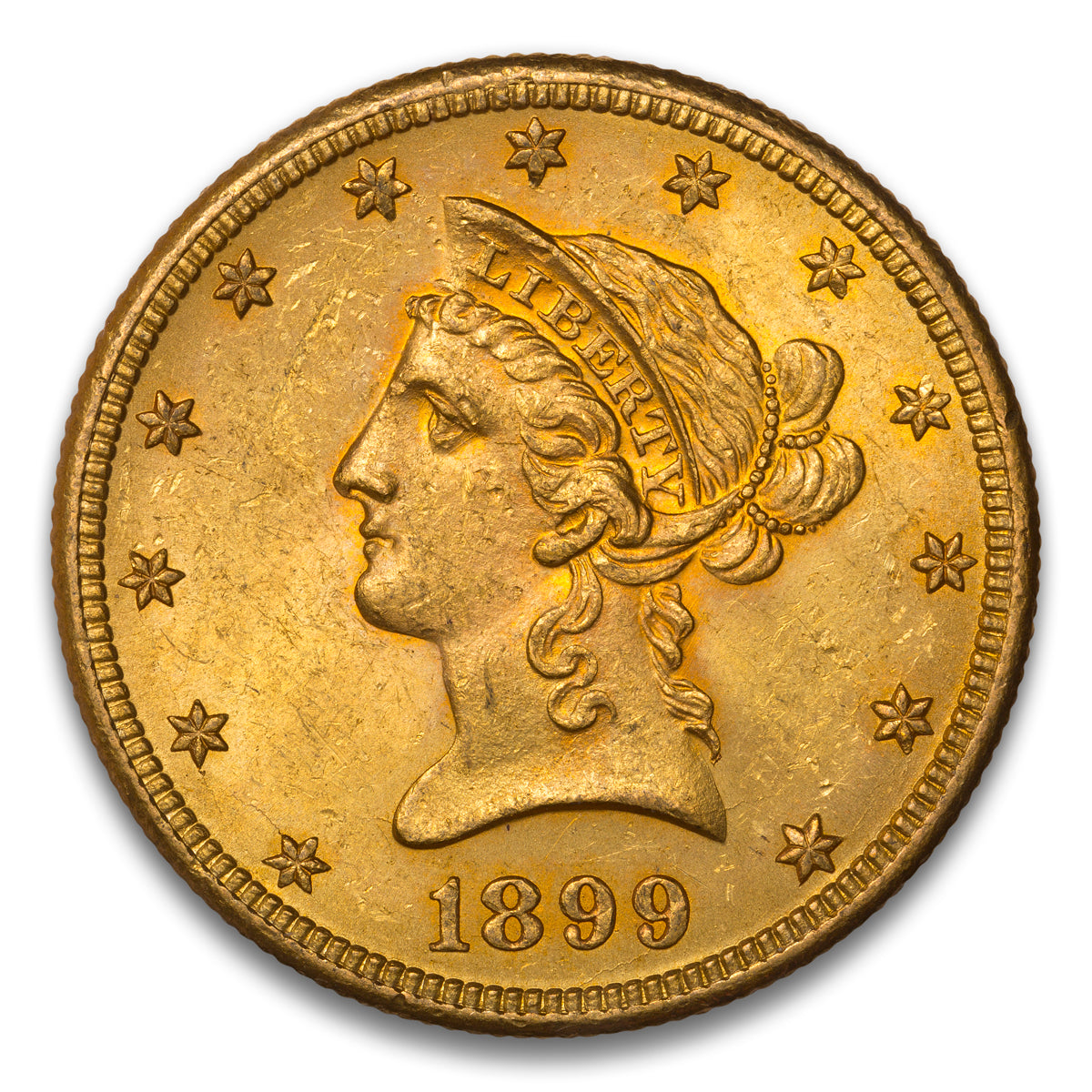 US $10 Eagle Gold Coins (Various Years)