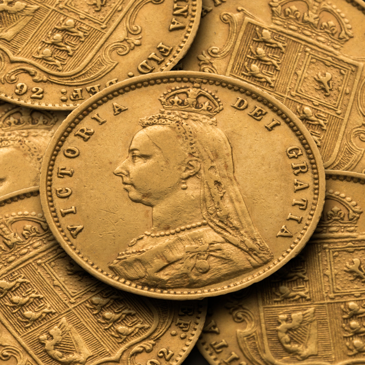 Gold Half Sovereigns (Various Years)