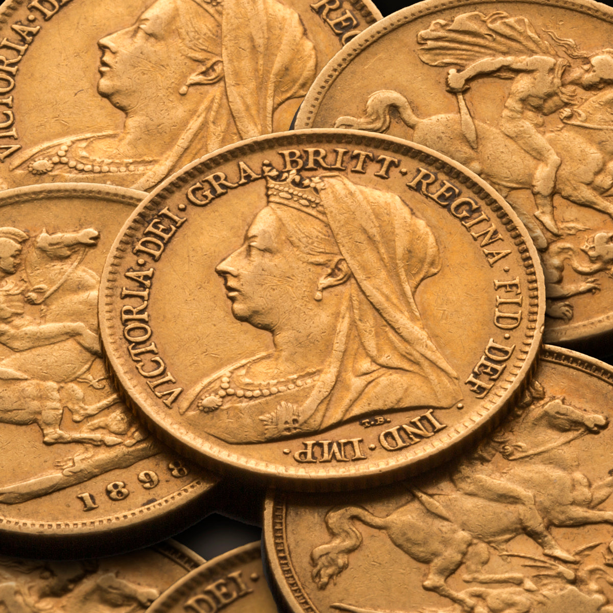 Gold Half Sovereigns (Various Years)
