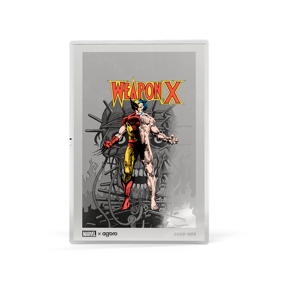 2026 $2 Marvel Wolverine Comic Covers: Wolverine Weapon X #72 - Pure Silver Foil