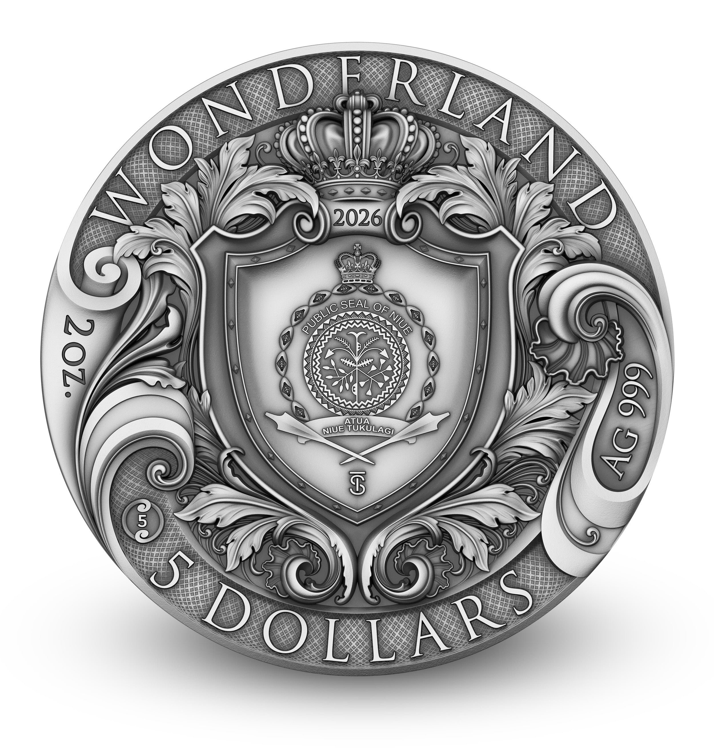 2026 $5 Wonderland - Pure Silver Coin