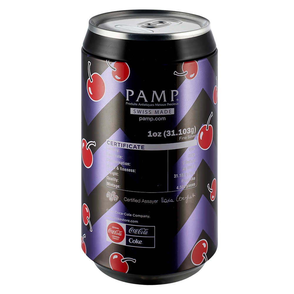 2025 $2 Cherry Coke™ 40th Anniversary - Pure Silver Coin