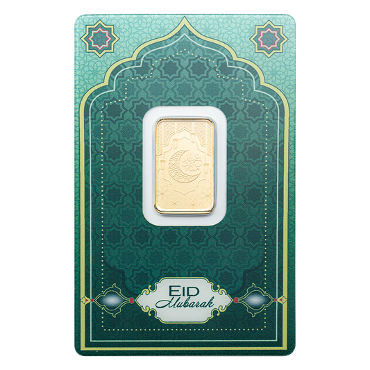 Eid Mubarak - 5g Pure Gold Bar