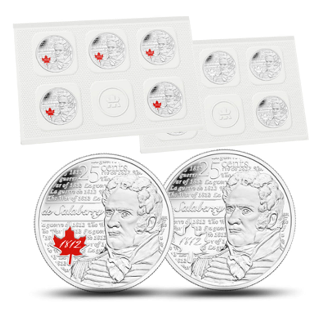 2013 25c Heroes of 1812: Charles Michel de Salaberry - 10 pack