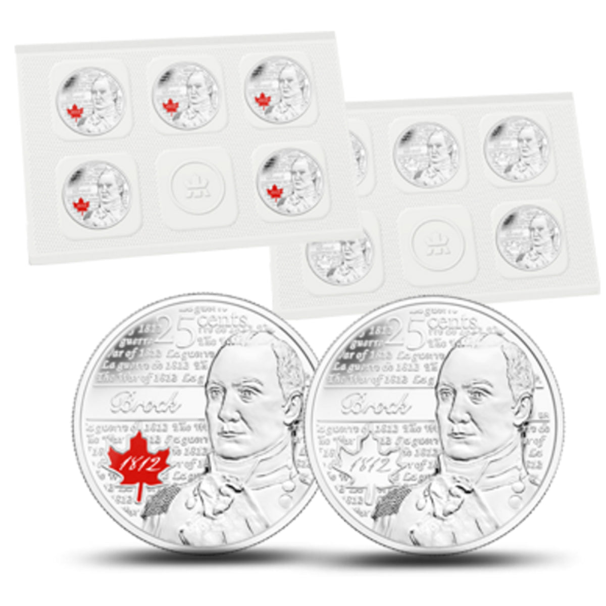 2012 25c Heroes of 1812: Sir Isaac Brock - 10pcs pack