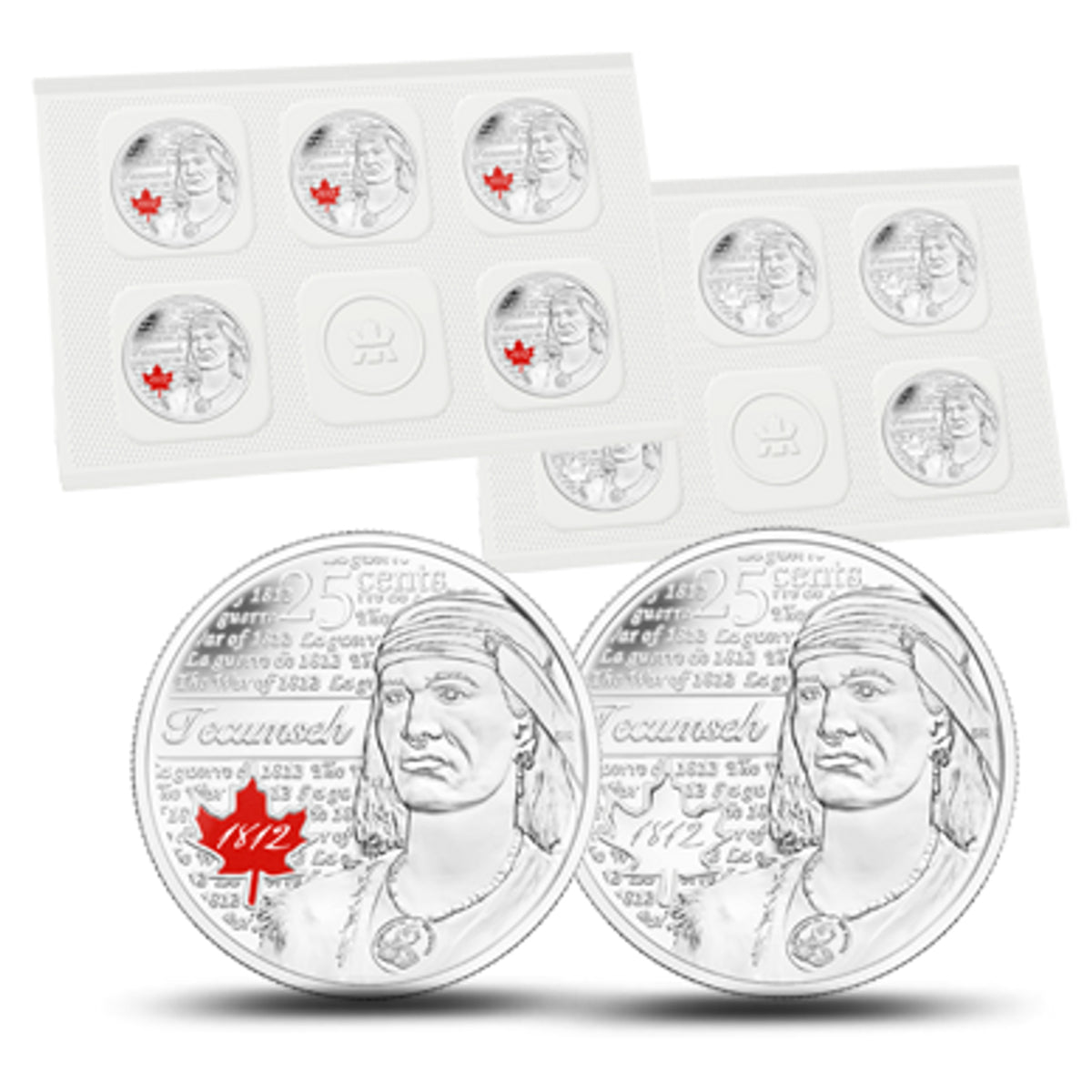 2012 25c Heroes of 1812: Tecumseh - 10pcs pack