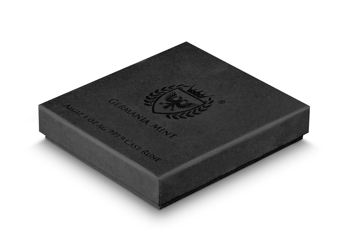 Algiz – 1 oz Pure Silver Cast Rune