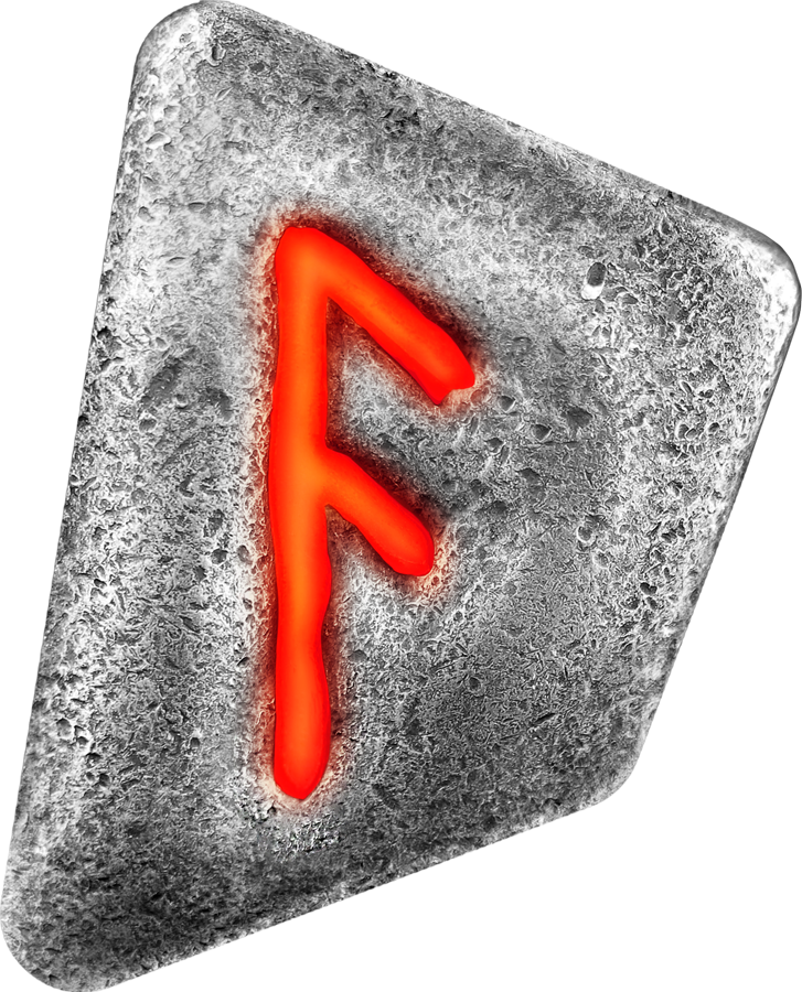 Runes - 1 oz Pure Silver Cast 6-Rune Set