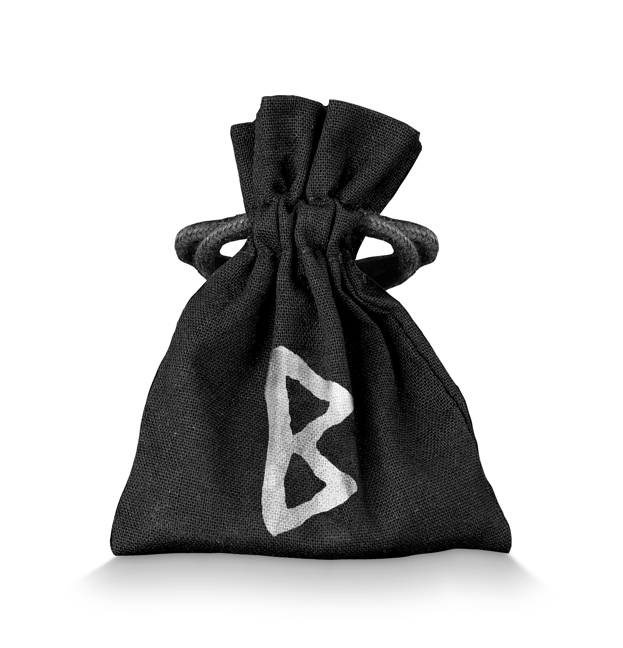 Berkanan 1 oz Pure Silver Cast Rune with UV light