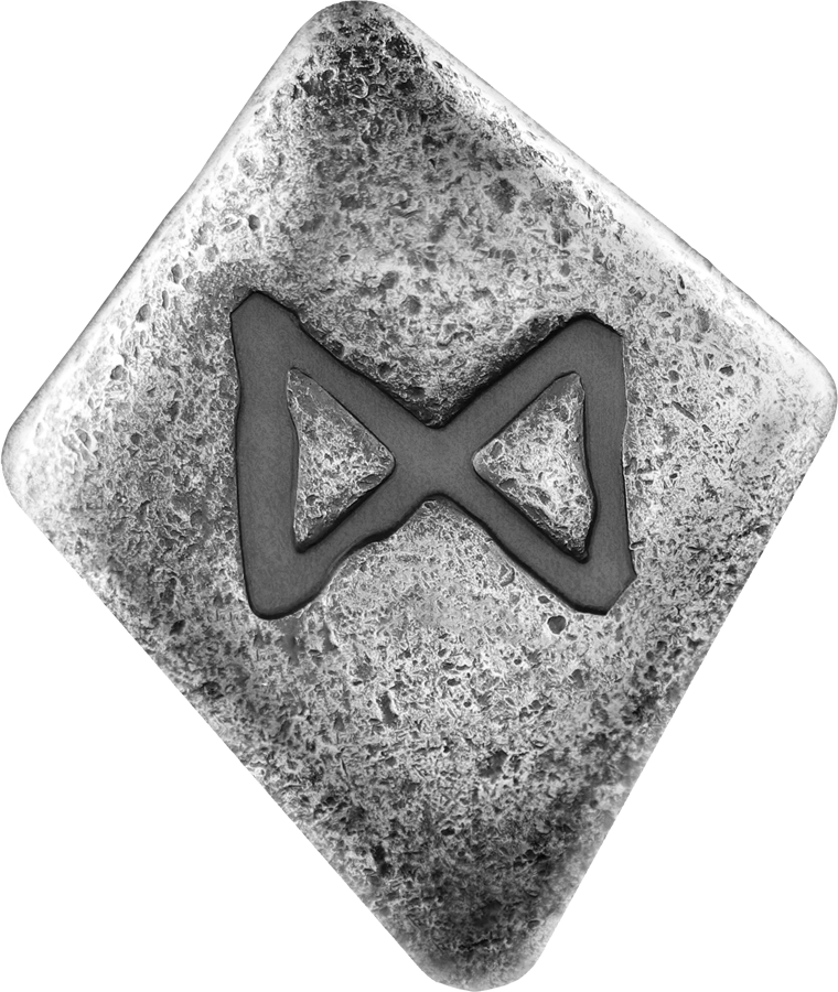 Runes - 1 oz Pure Silver Cast 6-Rune Set