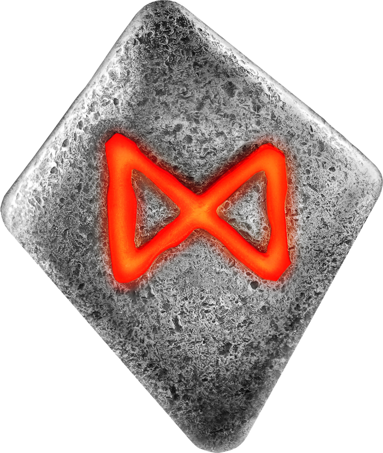 Runes - 1 oz Pure Silver Cast 6-Rune Set