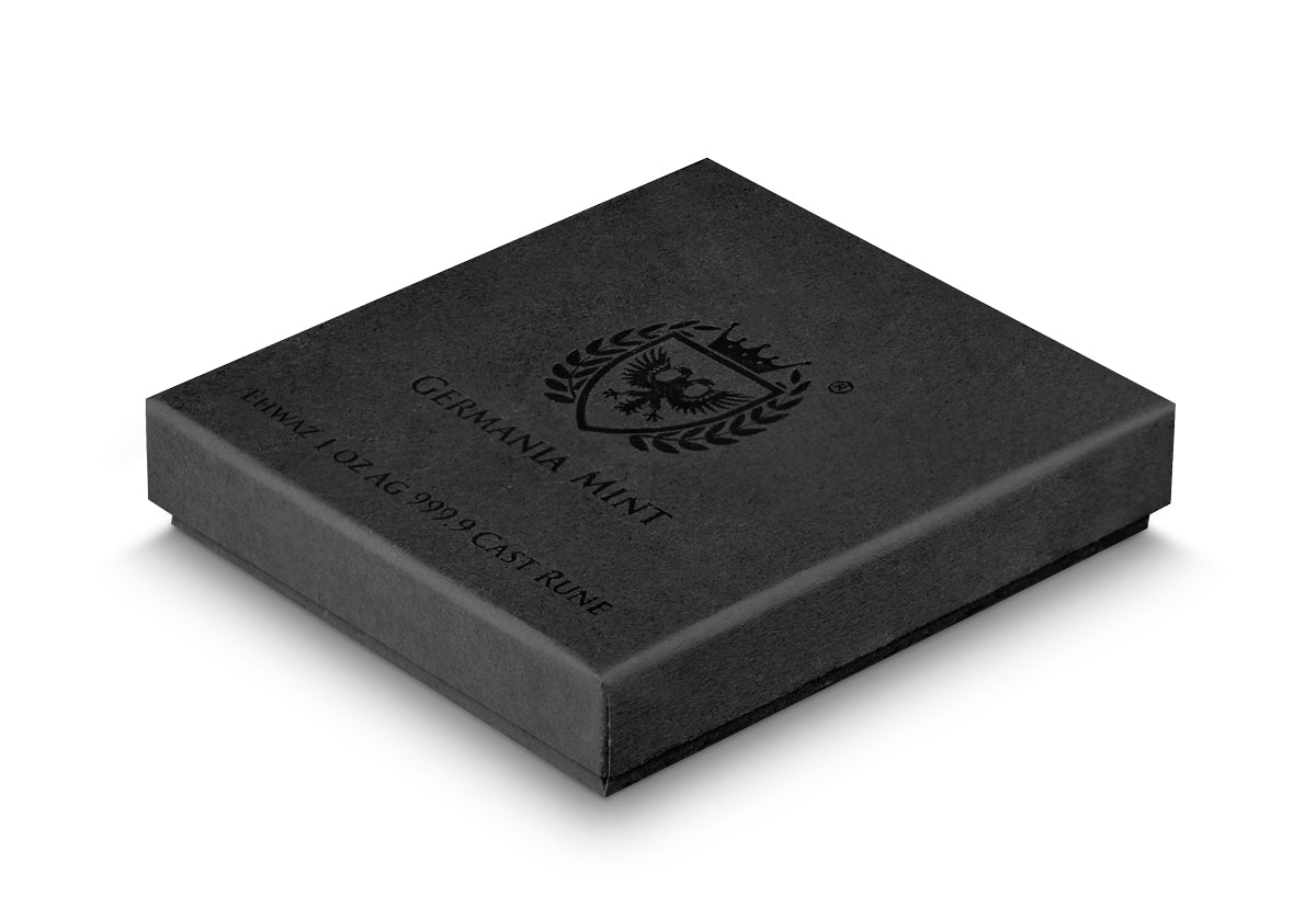 Ehwaz – 1 oz Pure Silver Cast Rune