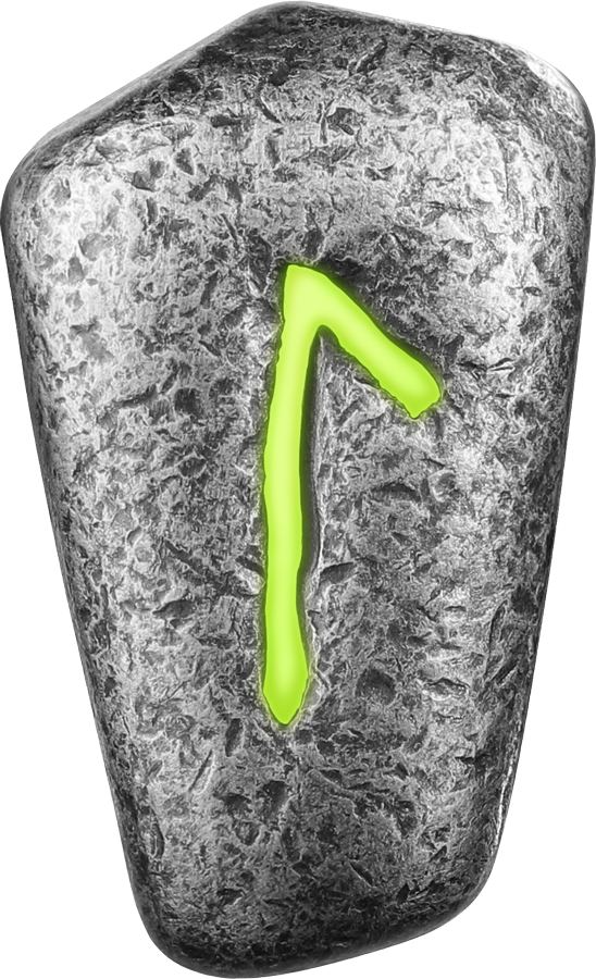 Laguz – 1 oz Pure Silver Cast Rune
