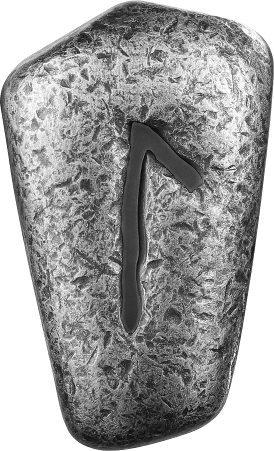 Laguz – 1 oz Pure Silver Cast Rune