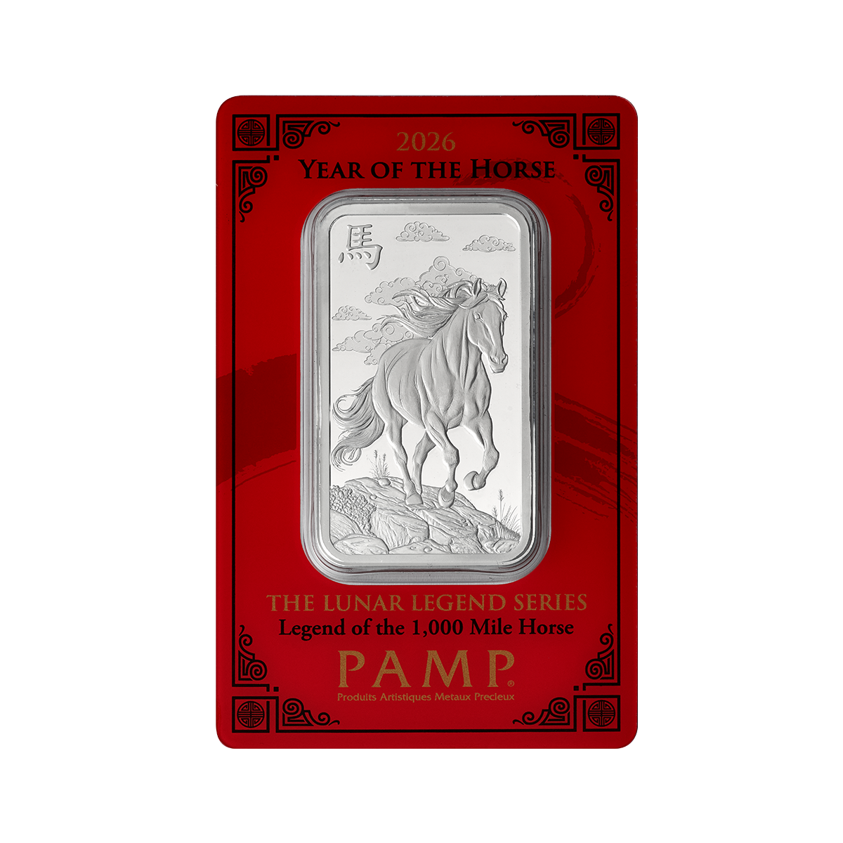 2026 Lunar Legends Year of the Horse - 1 oz Pure Silver Bar