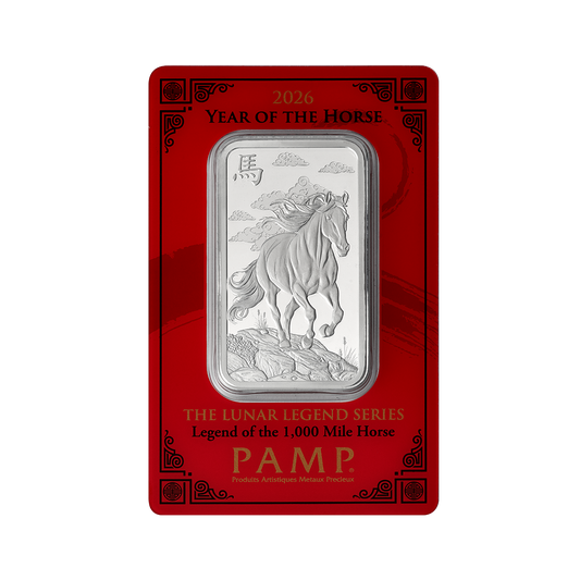 2026 Lunar Legends Year of the Horse - 1 oz Pure Silver Bar