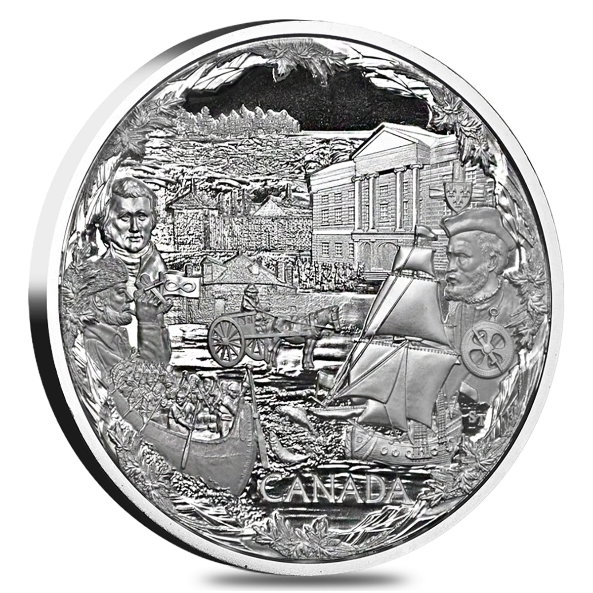 2008 $250 Towards Confederation - Pure Silver Kilo Coin