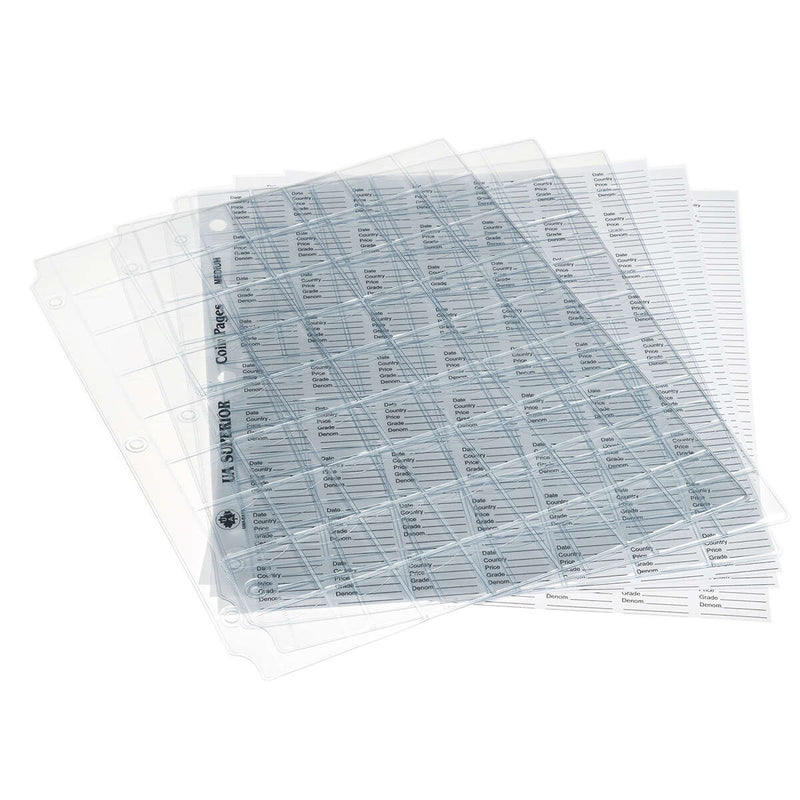 UA Superior Coin Pages 63 pockets