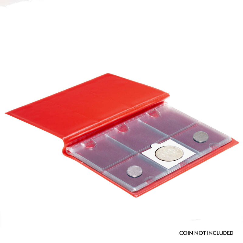 Coin Stock Book (60 Pocket) Red