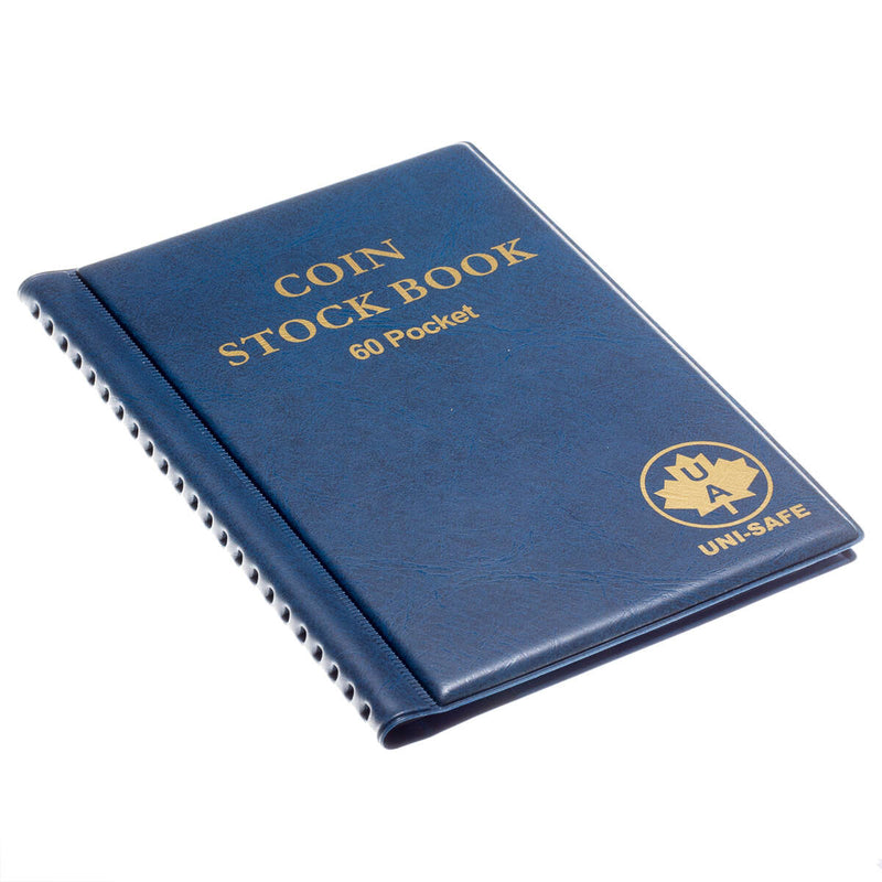 Coin Stock Book (60 Pocket) Blue