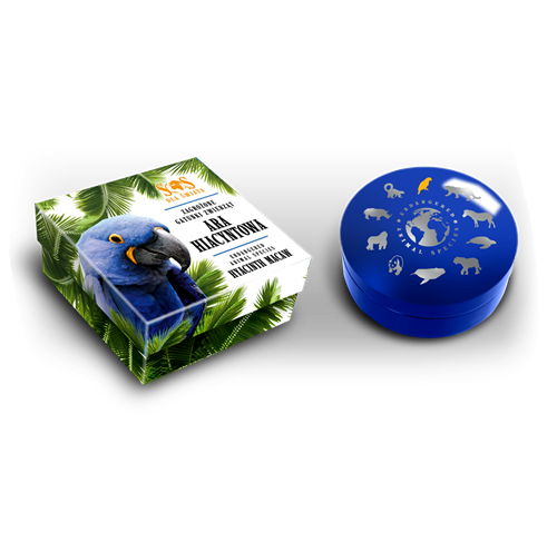 2014 $1 Endangered Animal Species: Hyacinth Macaw - Pure Silver Coin