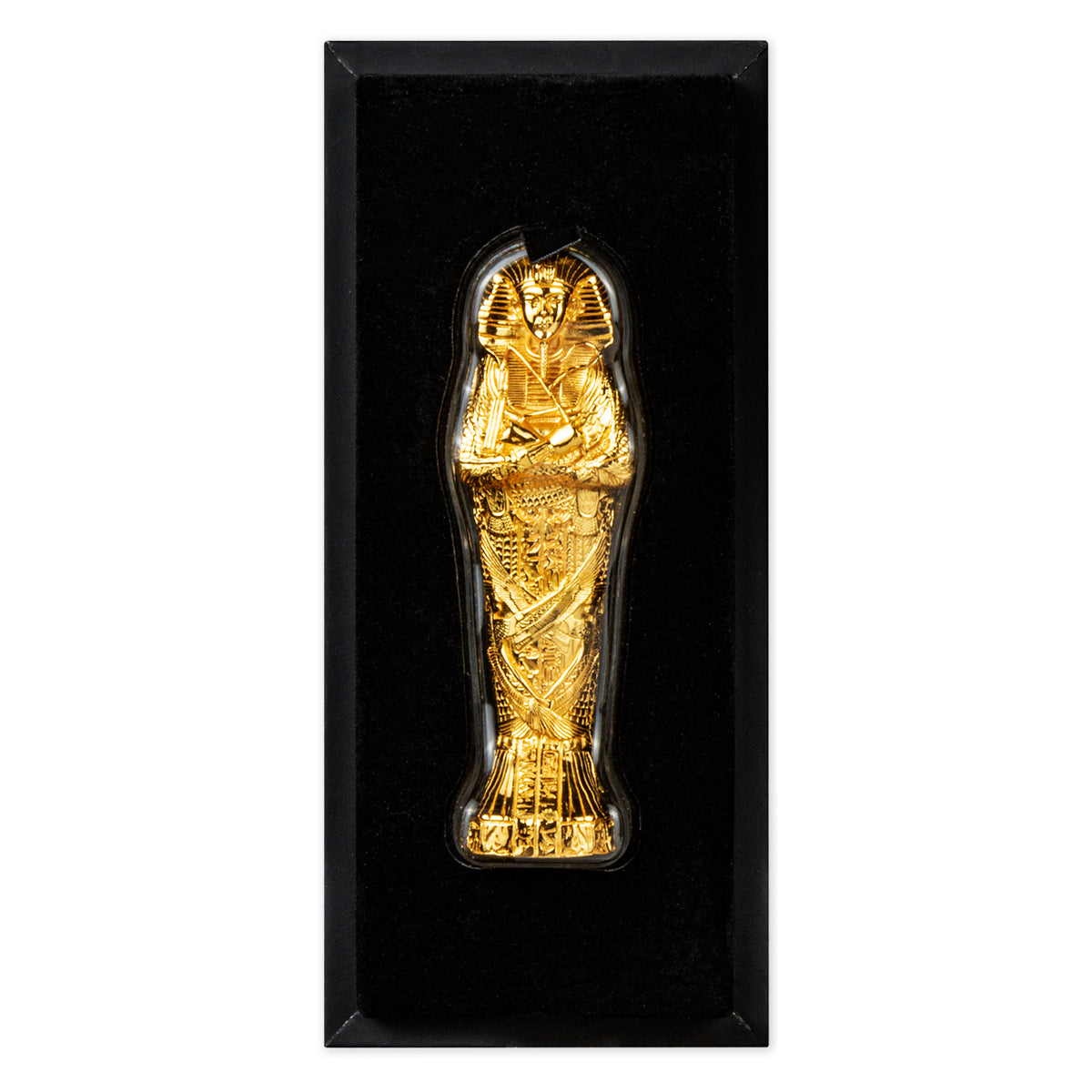 2022 $10 Tutankhamun's Sarcophagus - Pure Silver Shaped Coin