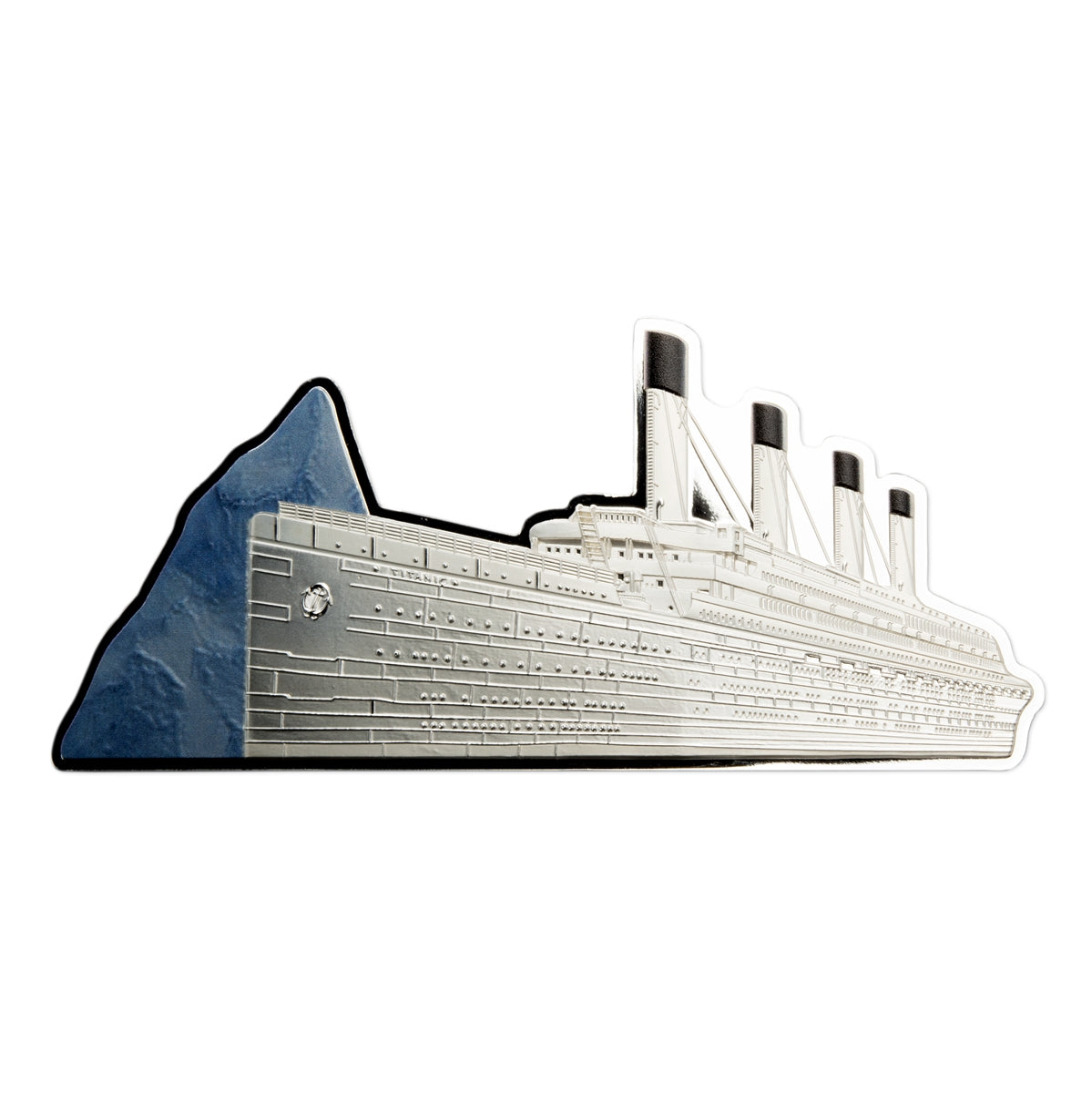 2022 $10 RMS Titanic - Pure Silver Shaped Coin